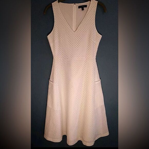 Banana Republic Lace Fit + Flare Midi Dress. - Picture 2 of 14